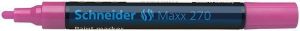Permanentní lakový popisovač "Maxx 270", růžová, 1-3mm, SCHNEIDER