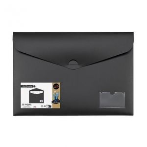 Aktovka na dokumenty "Creativ Gallery", černá, A3, PP, skryté zavírání, VIQUEL 564005-05