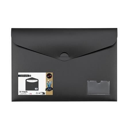 Aktovka na dokumenty "Creativ Gallery", černá, A3, PP, skryté zavírání, VIQUEL 564005-05