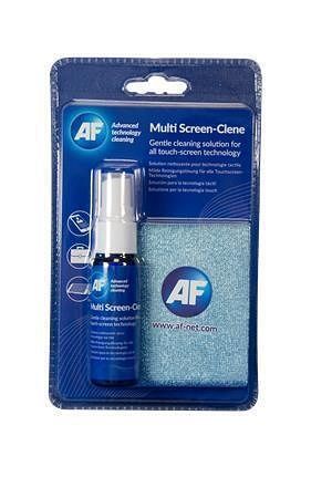 Čistící sprej na dotykové displeje, v utěrkou z mikrovlákna, 20 ml, AF "Multi Screen-Clene