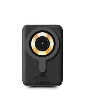 Magnetická powerbanka, uhlově černá, bezdrátová, 10K mAh, URBAN FACTORY MWP10UF