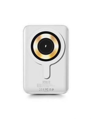 Magnetická powerbanka, křídově bílá, bezdrátová, 10K mAh, URBAN FACTORY MWP11UF