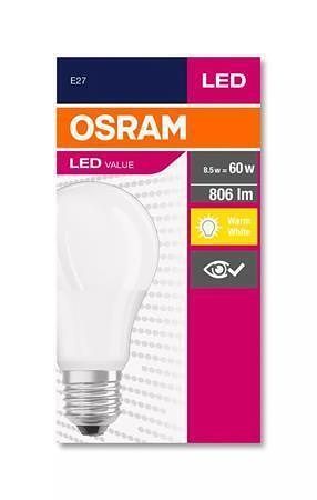 LED žárovka "Value", E27, globe, A60, 8,5W, 806lm, 2700K (MF), OSRAM 4052899326842