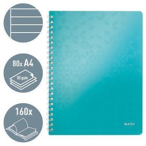 Blok na psaní "Wow", ledová modrá, A4, linkovaný, LEITZ