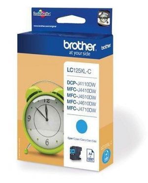 LC125C Inkjekt cart. pro "DCP-J4110DW, MFC-J4410DW" tiskárny, BROTHER cyan, 1 200 stránek