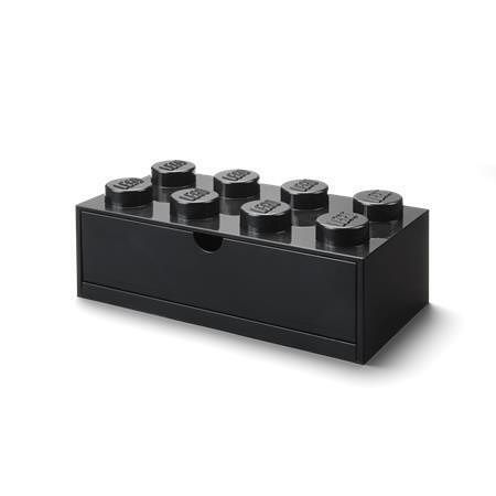 Úložný box se zásuvkou "Brick 4x2", černá, LEGO 40211733