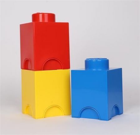 Úložný box ve tvaru kostky, modrá, LEGO 40011731