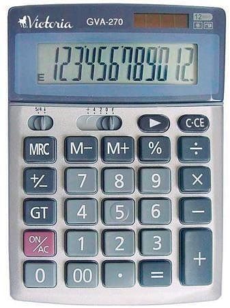 Kalkulačka, stolní, 12místný displej, VICTORIA "GVA-270"