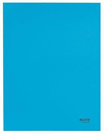 Spisové desky "Recycle", modrá, recyklovaný karton, A4, LEITZ 39060035