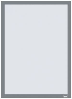 Rám na plakáty, stříbrná, A3, nástěnný, plastový rám, 2 ks/balení, NOBO 1915699