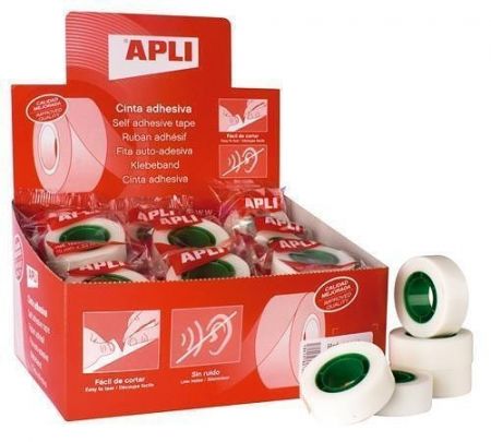 Lepicí páska, popisovatelná, 19mm x 33m, APLI "Invisible"