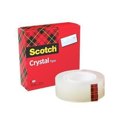 Lepicí páska, 19mm x 33m, 3M/SCOTCH "Crystal"