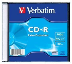 CD-R 700MB, 80min., 52x, DLP Crystal AZO, Verbatim, 1ks