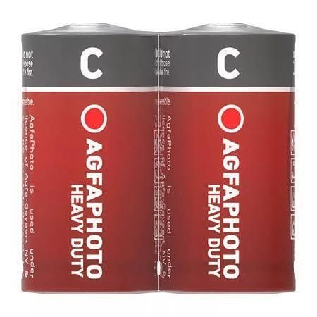 Baterie "Heavy Duty", C baby, zinkouhlíková, 2 ks, AGFAPHOTO APFCS