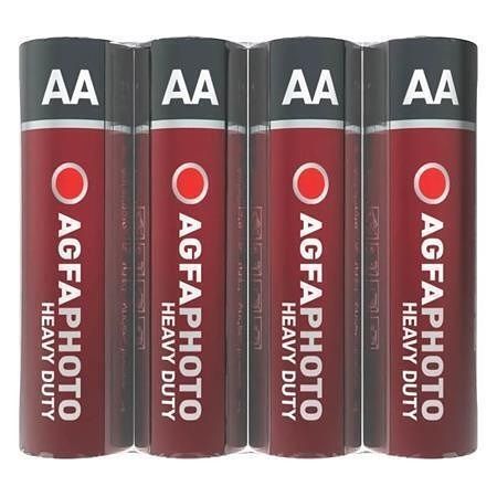 Baterie "Heavy Duty", AA, zinkouhlíková, 4 ks, AGFAPHOTO APFAAS4