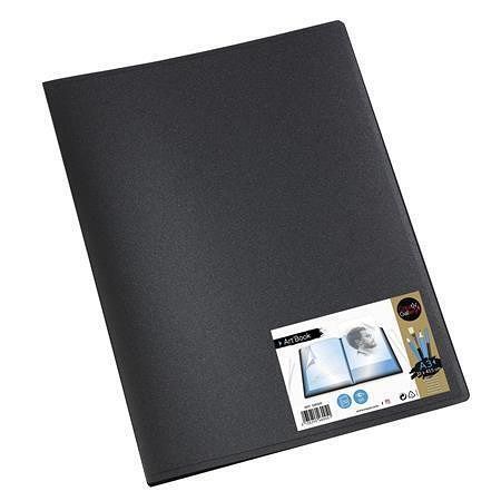 Katalogová kniha "Standard", černá, 30 kapes, A3, VIQUEL