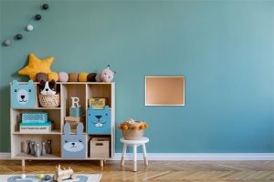 Korková tabule, 30x40cm, dřevěný rám, VICTORIA