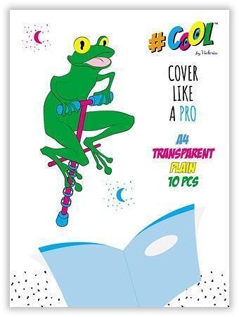 Obal na sešity, transparentní, A4, 10 ks, COOL BY VICTORIA