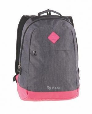 Batoh "Bicolor", šedo-růžová, s přihrádkou na notebook, PULSE 121939