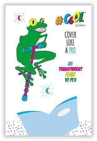 Obal na sešity, transparentní, A5, 10 ks, COOL BY VICTORIA