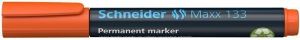 Permanentní popisovač "Maxx 133", oranžová, 1-4mm, klínový hrot, SCHNEIDER