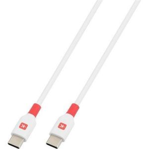 USB kabel, bílá, USB-C / USB-C, 1,2 m, rychlé nabíjení, SKROSS SKCA0019C-C120CN 