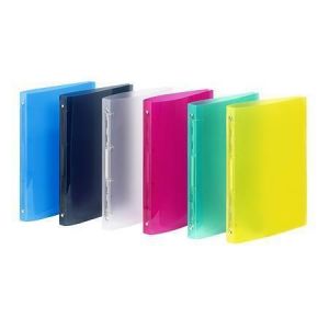 Pořadač čtyřkroužkový "Propyglass", mix barev, 25 mm, A4, PP, VIQUEL