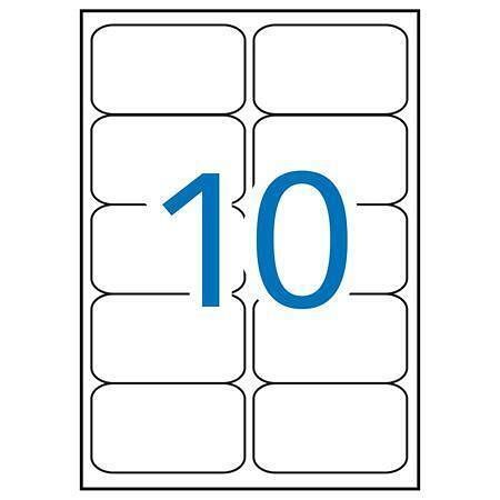 Etiketa, ILC, 99,1x57 mm, zaoblené rohy, 1000ks/bal., APLI