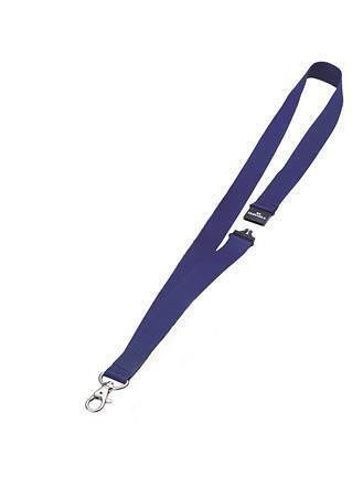 Šňůrka na krk, modrá, s bezpečnostní pojistkou, DURABLE 813707