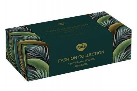 Kosmetické ubrousky "Fashion Collection", 3-vrstvé, 90 ks, RUTA C1012