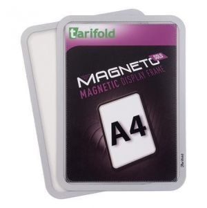 Prezentační kapsa "Magneto Solo", stříbrná, magnetická, A4, TARIFOLD