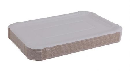 Papírový tácek, bílá, 135 x 200 mm, VICTORIA FACILITY