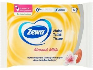 Vlhčené ubrousky, 42ks, ZEWA, kokosové mléko