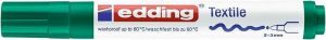 Popisovač na textil "4500", zelená, 1-3mm, kuželový hrot, EDDING