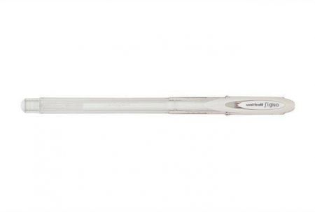 Gelové pero "UM-120", bílá, 0,3mm, s uzávěrem, UNI