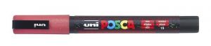 Akrylový popisovač "Posca PC-3ML", lesklá červená, 0,9-1,3 mm, UNI 2UPC3MLP