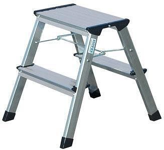 Schůdky, 2x2 schody, hliníkové, KRAUSE "Treppy"