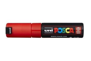 Dekorační popisovač "Posca", červená, 8 mm, UNI