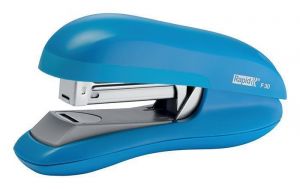 Stolní sešívačka Rapid F30 s plochým sešíváním, Světle modrá, RAPID