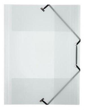 Desky s gumičkou "Propyglass", transparentní, PP, 15 mm, A4, VIQUEL