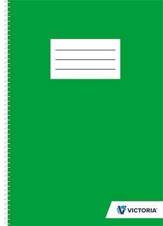 Blok na psaní, čistý, drátěná kroužková vazba, A4, 70 listů, VICTORIA