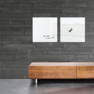 Magnetická skleněná tabule "Artverum® ", bílá, 48x48cm, SIGEL