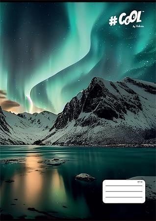 Sešit "Aurora Borealis" 87-32, mix motivů, A4, čtverečkovaný, 32 listů, COOL BY VICTORIA
