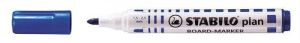 Popisovač na bílou tabuli "Plan", modrá, 2,5-3,5mm, kuželový hrot, STABILO