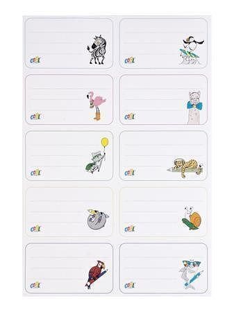 Školní etikety, 40 ks, COOL BY VICTORIA