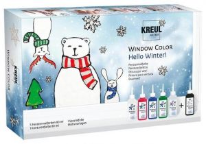 Sada barev na sklo Window Color "Hello Winter", KREUL