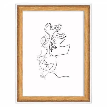 Rámeček "Silhouette", natural, 13 x 18 cm