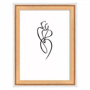 Rámeček "Silhouette", bukové dřevo, 10 x 15 cm