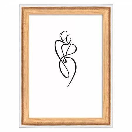 Rámeček "Silhouette", bukové dřevo, 10 x 15 cm