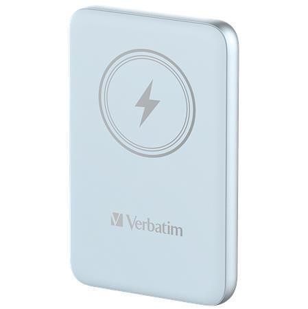 Power banka s magnetickým bezdrátovým nabíjením "MCP-10", modrá, 10000 mAh, VERBATIM 32247